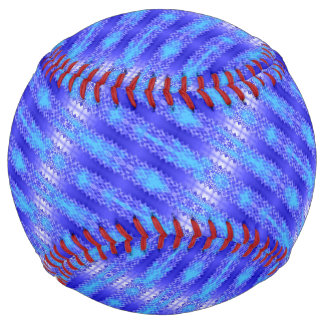 Fancy Stripes Blue Softball