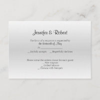 Fancy Tin 10th Anniversary Response Card