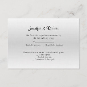 Fancy Tin 10th Anniversary Response Card