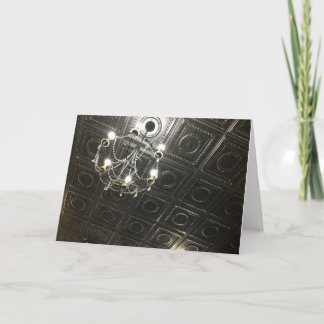 Fancy Tin Ceiling Blank Note Card