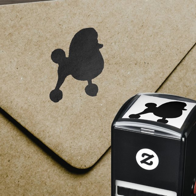 Fancy Toy Poodle Silhouette Self-inking Stamp (Creator Uploaded)