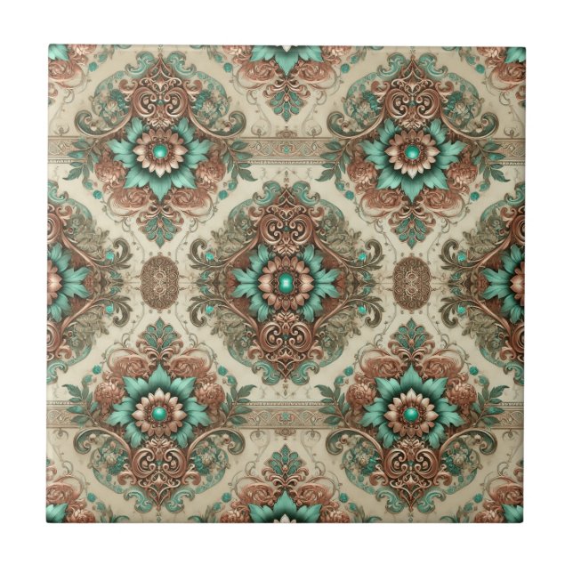 Fancy Traditional  Ceramic Tile (Front)