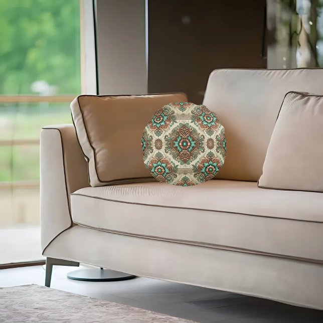 Fancy Traditional  Round Cushion (Creator Uploaded)