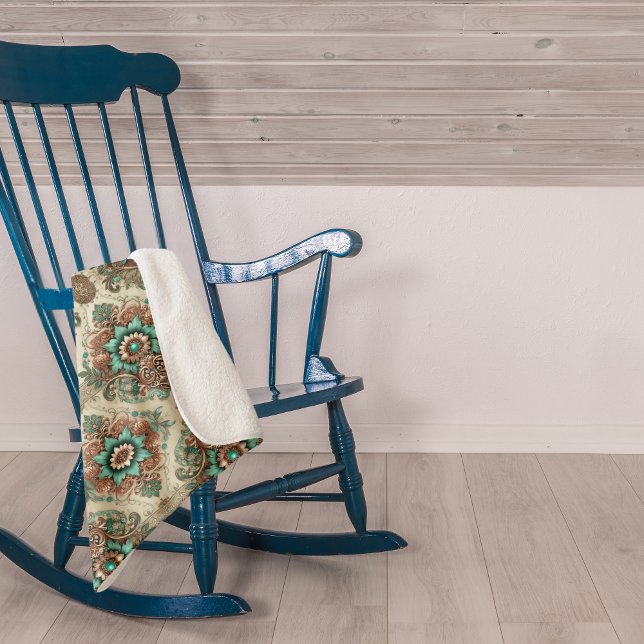 Fancy Traditional Sherpa Blanket (Creator Uploaded)