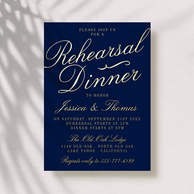 Fancy Typography Wedding Rehearsal Dinner Real (Creator Uploaded)
