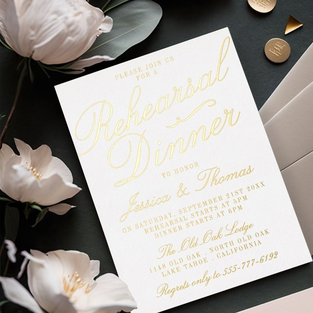 Fancy Typography Wedding Rehearsal Dinner Real (Creator Uploaded)
