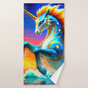 Fancy Unicorn Bath Towel