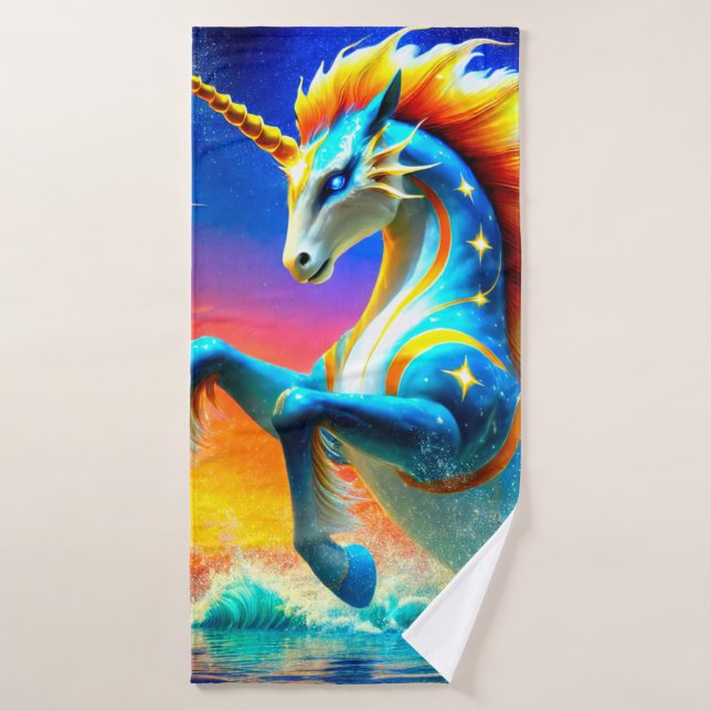 Fancy Unicorn Bath Towel (Bath Towel)
