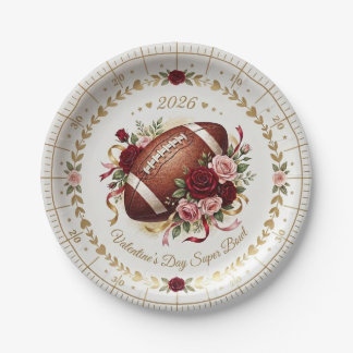 Fancy Valentine's Day Super Bowl Plates