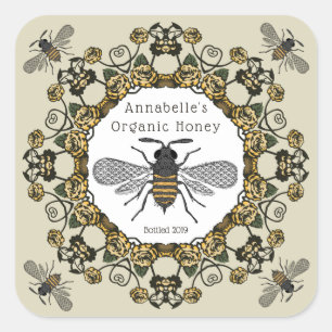 Fancy Victorian Honey Label Personalize