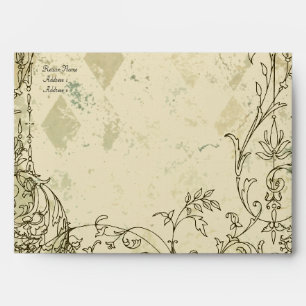 Fancy Vintage Italian Verdigris Envelopes