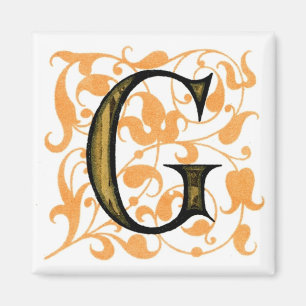 Fancy Vintage Letter ‘G’ - Magnet