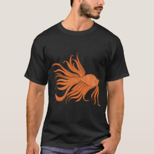 Fancy Watercolor Orange Fish T-Shirt