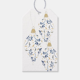Fancy Watercolor Ornament Trio Gift Tags