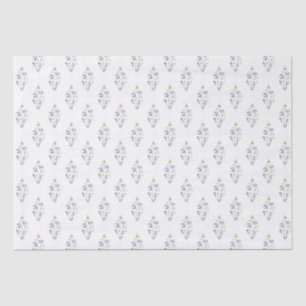 Fancy Watercolor Ornament Trio Tissue Paper