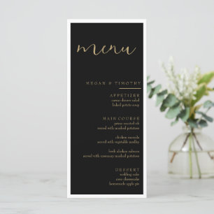 Fancy Wedding Menu