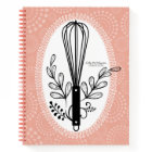 Fancy whisk personal cookbook recipe notebook