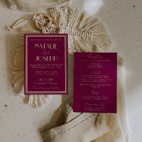 Fancy Wine Dusty Rose Old Money All In One Wedding