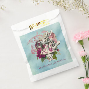 Fancy Wonderland White Rabbit Party Favour Bag