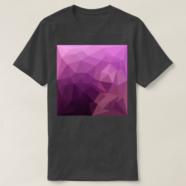 Fandango Lavender Abstract Low Polygon Background T-Shirt (Design Front)