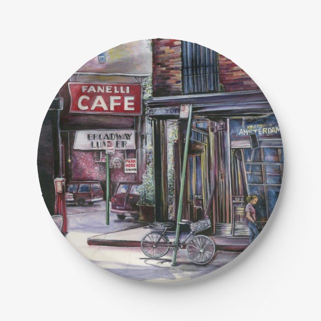 Fanelli Charm, New York City Paper Plate (Front)