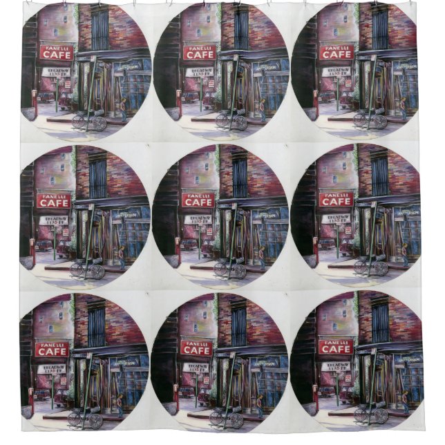 Fanelli Charm, New York City Shower Curtain (Front)