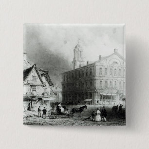 Faneuiel Hall, Boston 15 Cm Square Badge