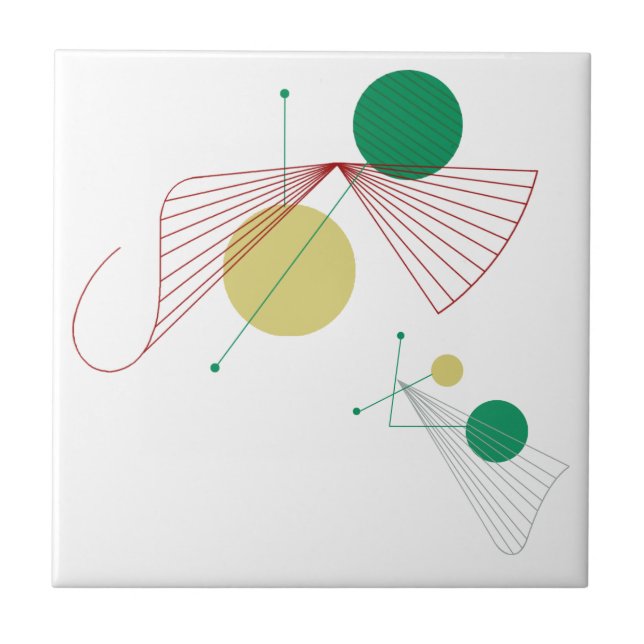 FANFARE Ceramic Tile Trivet 4.25" - Customise it! (Front)