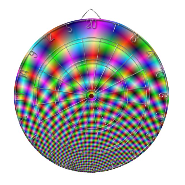 Fanfare in Neon Lights Dartboard (Front)