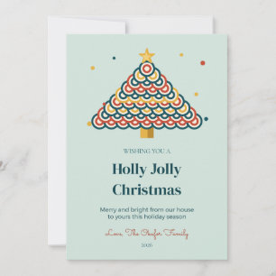 Fanfold Spruce Family Christmas Card