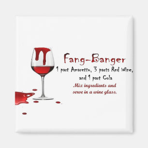 Fang-Banger Drink Recipe Magnet