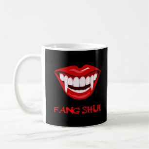 Fang Shui funny Halloween Dracula lips Coffee Mug