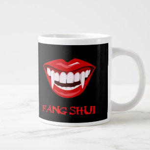 Fang Shui funny Halloween Dracula  lips Coffee Mug