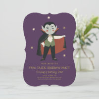 Fang-tastic Little Vampire Birthday Invitation