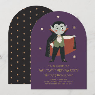Fang-tastic Little Vampire Birthday Invitation