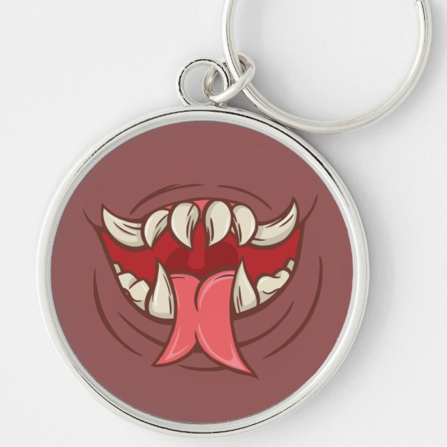 Fanged Monster Mouth Key Ring (Front)