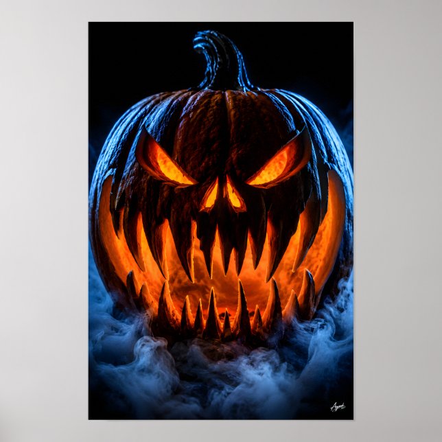 Fanged Nightmare Pumpkin Poster (Front)