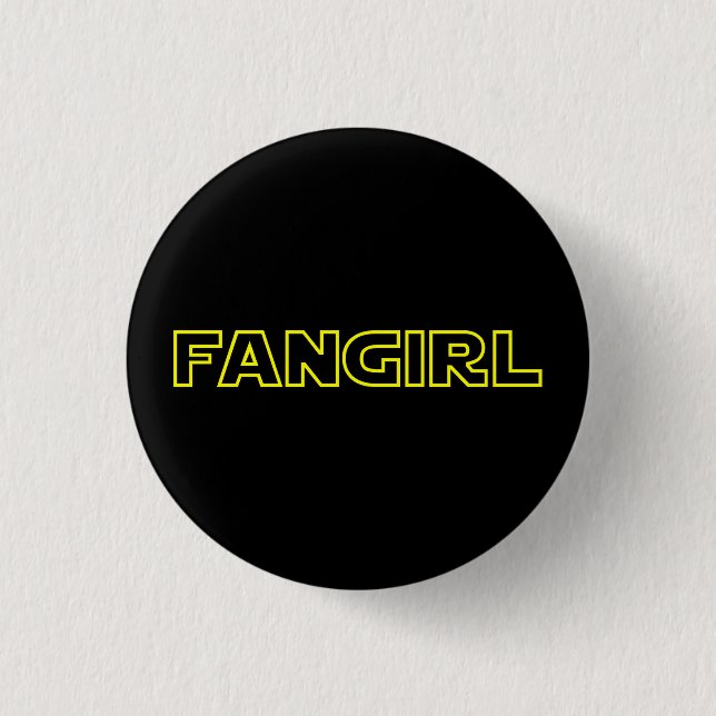 FANGIRL 3 CM ROUND BADGE (Front)