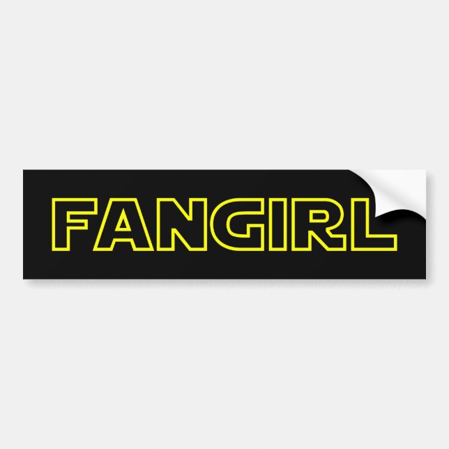 FANGIRL BUMPER STICKER (Front)