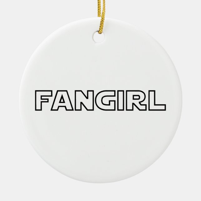 FANGIRL CERAMIC ORNAMENT (Front)