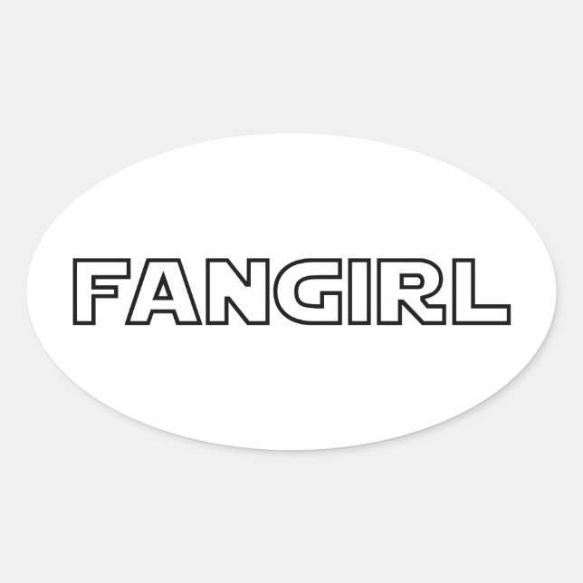 FANGIRL OVAL STICKER (Front)