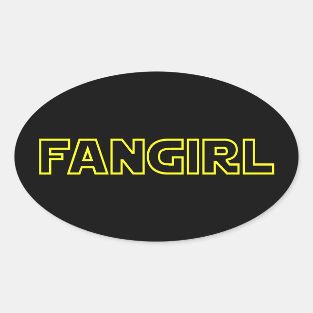 FANGIRL OVAL STICKER (Front)