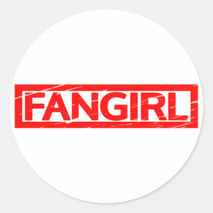 Fangirl Stamp Classic Round Sticker