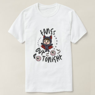 Fangs Out Tonight – Vampire Halloween T-Shirt