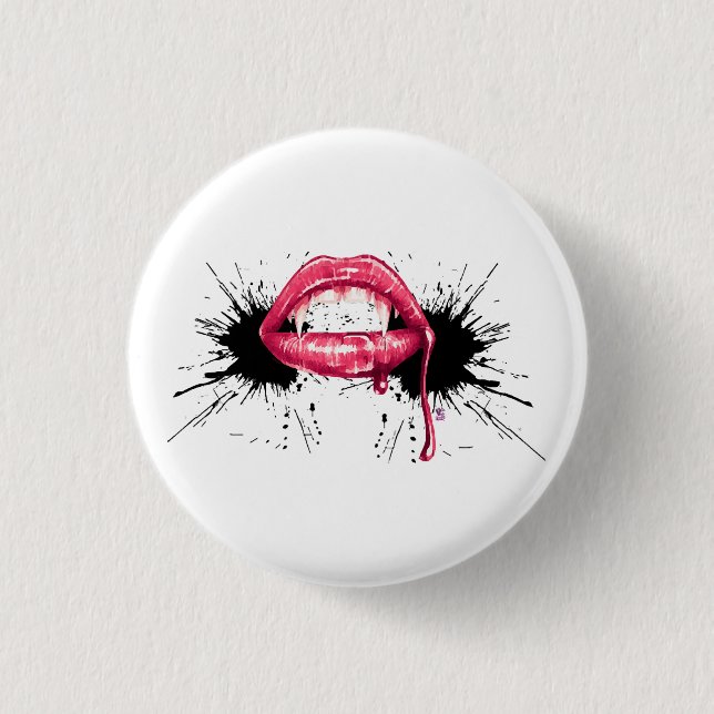 Fangs Splash  3 Cm Round Badge (Front)