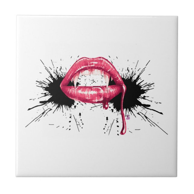 Fangs Splash  Ceramic Tile (Front)
