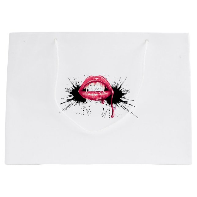 Fangs Splash  Large Gift Bag (Front)