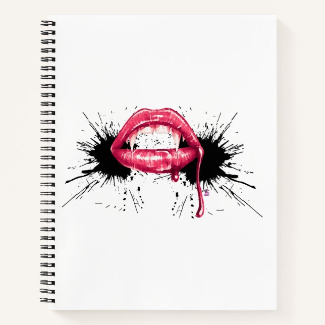 Fangs Splash  Notebook (Front)