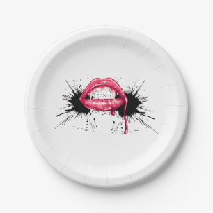 Fangs Splash Paper Plate