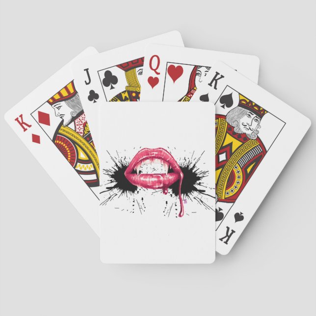 Fangs Splash  Playing Cards (Back)